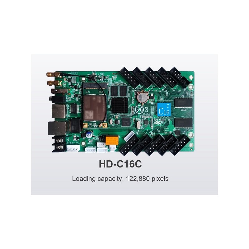 HD-C16C WI-FI USB LAN SCHEDA DI CONTROLLO ASINCRONO FULL COLOR 384X320 PIXEL ABM 0084 HUIDU HUIDU 142,74 €