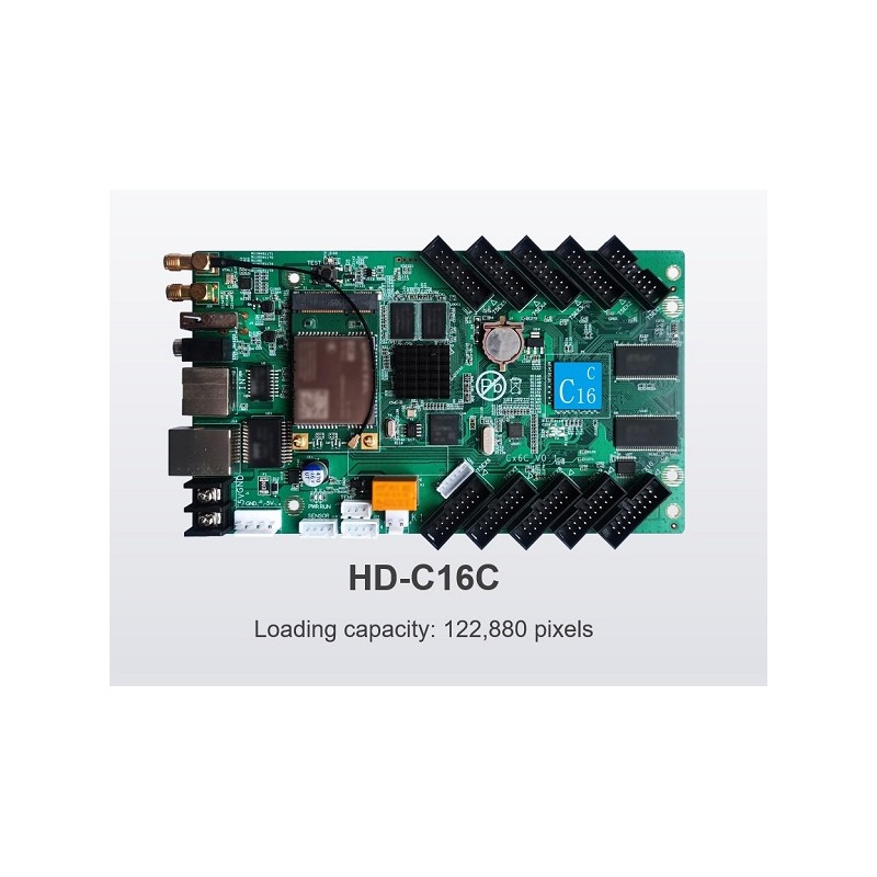 HD-C16C 4G WI-FI USB LAN SCHEDA DI CONTROLLO LEDWALL ASINCRONO FULL COLOR 384X320 PIXEL SCHEDE DI GESTIONE E PROCESSORI HUIDU