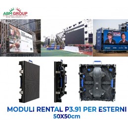 RENTAL LEDWALL P3,91 OUTDOOR 50CM X 50CM KINGLIGHT LED PER USO ESTERNO LINEA PRO MODULI RENTAL LEDWALL ABM GROUP SRLS