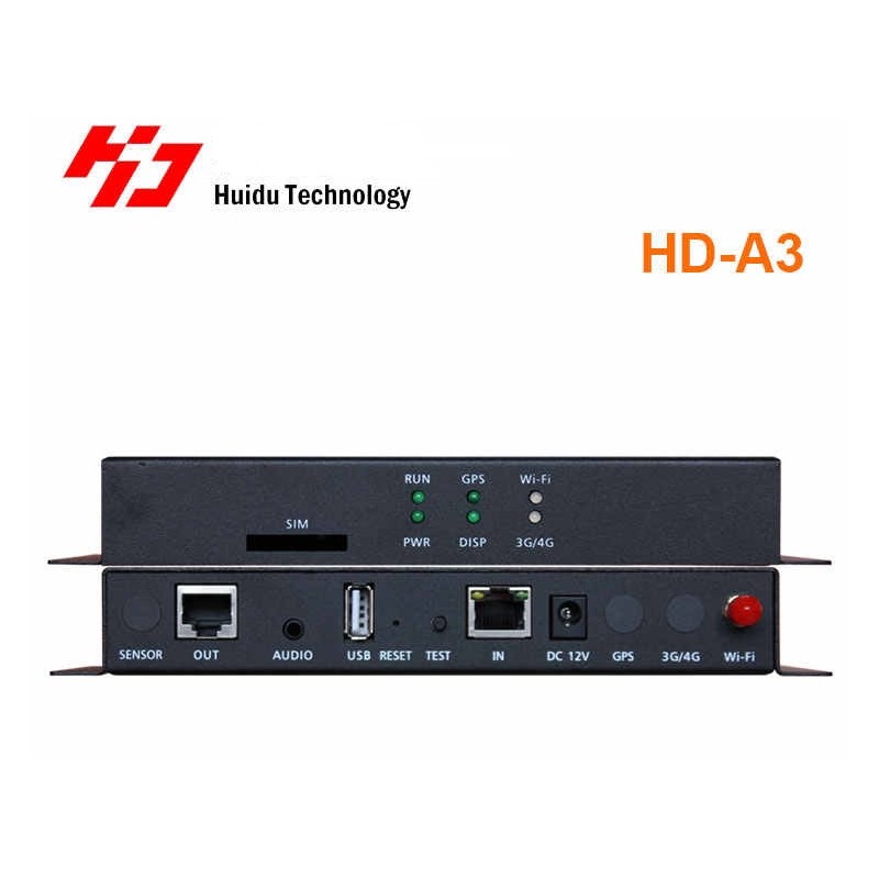 Carta di invio LEDWALL Huidu HD-A3 LED Async Control Player 1280 x 512 pixel SCHEDE DI GESTIONE E PROCESSORI HUIDU